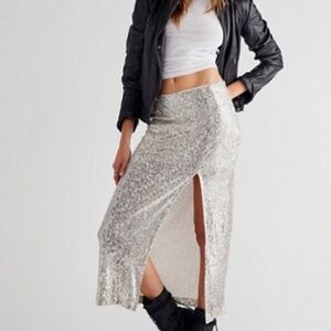 FREE PEOPLE Ariana Sequin Skirt